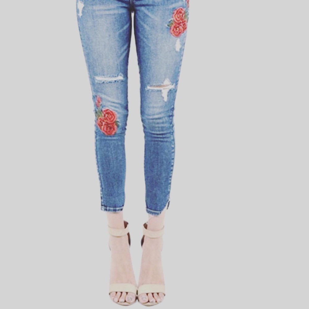 Kancan embroidered jeans New for 2020~
